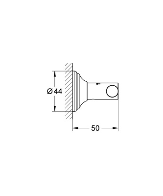 Двойной крючок Grohe Essentials Authentic 40656001 Хром
