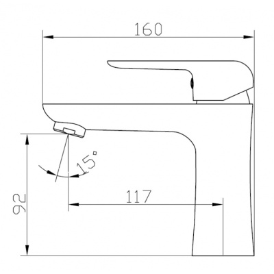 Смеситель для раковины Kaiser Glory 69211 Белый