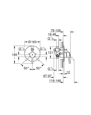 Смеситель для душа Grohe Concetto new 32214001 Хром