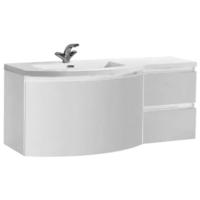 Тумба под раковину BelBagno Prospero 120 подвесная bianco lucido, left
