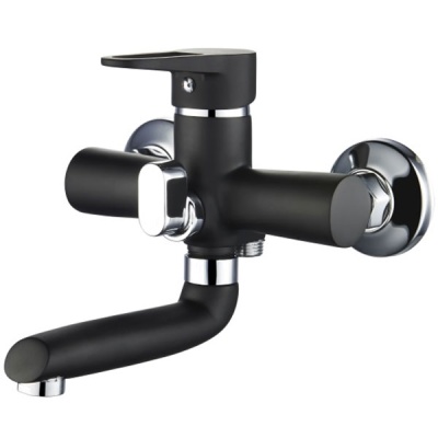 Смеситель для ванны Ростовская Мануфактура Сантехники SL77BL-009E универсальный Черный