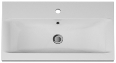 Комплект мебели для ванной AM.PM Gem 75 подвесной со смесителем Белый