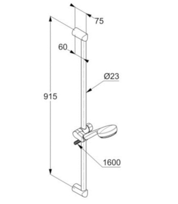 Душевой гарнитур Kludi Logo 6839305-00 Хром