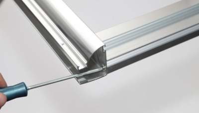 Душевая дверь в нишу Aquanet Alfa NAA6121 140 профиль Хром стекло Прозрачное