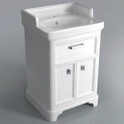 Тумба под раковину Kerama Marazzi Pompei 60 1 ящик, 2 дверцы Белая