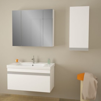 Тумба под раковину Dreja Grace 70 99.0910 подвесная Белый глянец