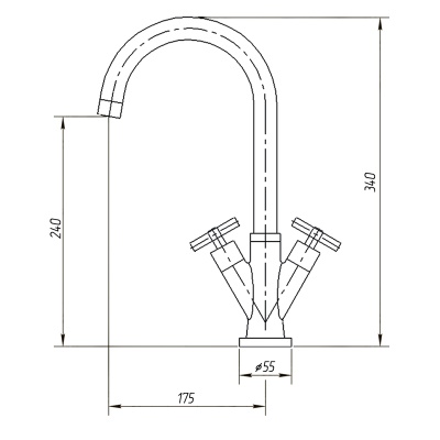 Смеситель для кухни Migliore Naxos ML.CUC-7651.CR Хром