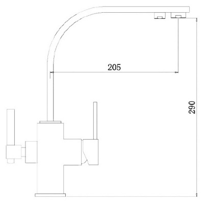 Смеситель для кухни ZorG Clean Water ZR 332 YF SATIN Сатин