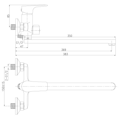 Смеситель Rossinka RS31 RS31-32 универсальный