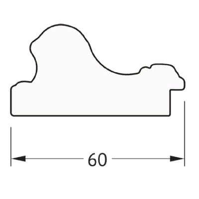 Зеркало Evoform Definite 145х55 Золотые бусы на серебре