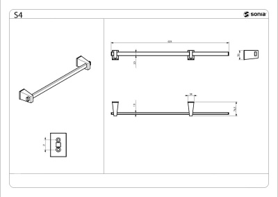 Полотенцедержатель Sonia S-4 156344 Хром