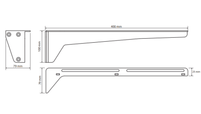 Кронштейн для раковины Bemeta Hotel 201541034 Белый