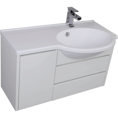 Комплект мебели для ванной Aquanet Лайн 90 R 167611 Белый