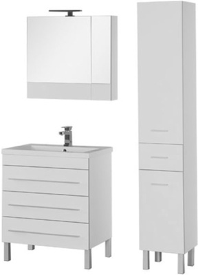 Тумба под раковину Aquanet Верона 75 178254 3 ящика Белая
