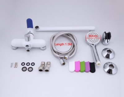 Смеситель для ванны Frap F2234 универсальный Белый Хром