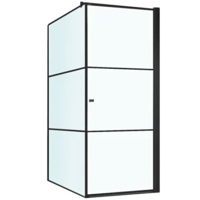 Душевой уголок Berges Wasserhaus Dark 90х90 061020R профиль Черный матовый стекло прозрачное