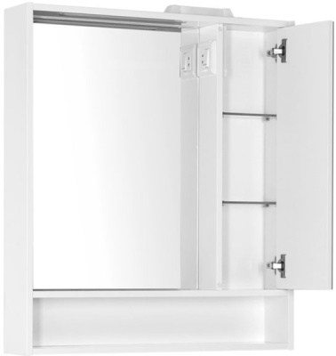 Зеркало со шкафом Aquanet Коста 76 188405 с подсветкой R Белое