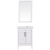 Комплект мебели для ванной ValenHouse Эйвори 60 AVК60Б Белый ручки Хром