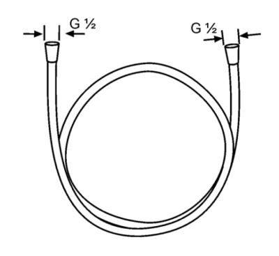 Душевой шланг Kludi Supra 6107191-00 Белый Хром