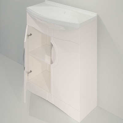 Тумба под раковину Какса-А Каприз Элеганс 75 004338 Белая