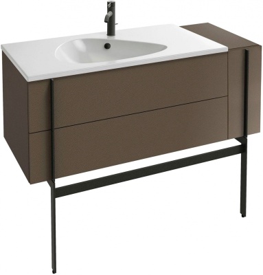 Тумба под раковину Jacob Delafon Nouvelle Vague 120 EB3034-NR2 подвесная Коричневая кожа