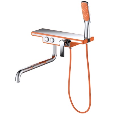 Смеситель для ванны D&K Berlin Kunste DA1443313 Хром Оранжевый