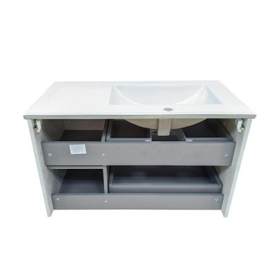 Тумба с раковиной Comforty Бремен 90 4142375 подвесная Дуб белый