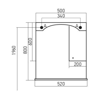 Зеркало со шкафом Mixline Крит 55 533135 Патина золото