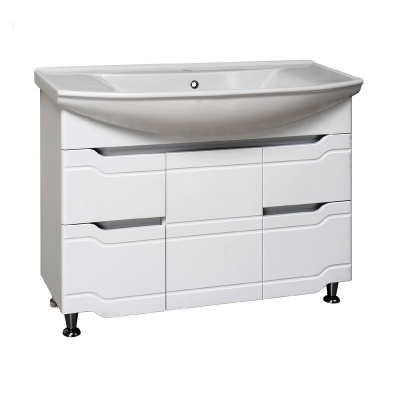 Тумба с раковиной Runo Стиль 105 Белая