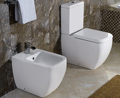 Унитаз компакт RAK Ceramics Metropolitan MP20AWHA/MP29AWHA/YFG100A с бачком и сиденьем Микролифт