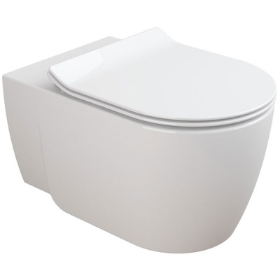 Унитаз Sanitana Coral S10063918100000+S80006562600000 подвесной с сиденьем Микролифт