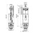 Сливная арматура Iddis F012400-01K с нижней подводкой (тип А)