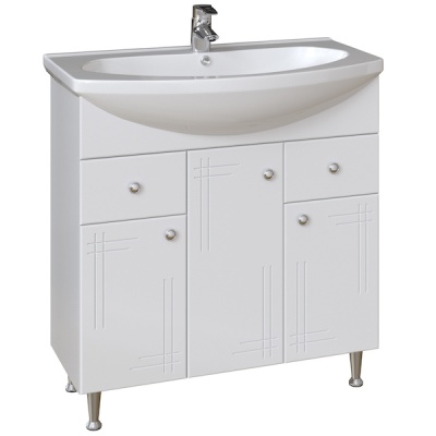 Тумба под раковину San Star Июнь 80 4.1-1.4.1. Белая