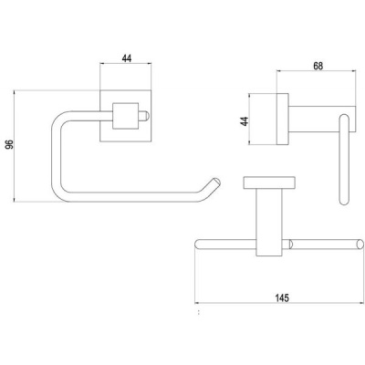 Держатель туалетной бумаги Timo Selene 10041/00 Хром