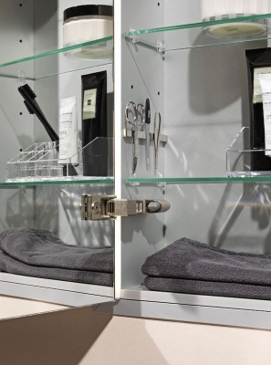 Зеркальный шкаф Laufen Frame 25 100 с подсветкой зеркальное покрытие