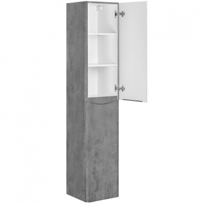 Шкаф пенал Vincea Paola 35 VSC-2P170BT-L подвесной Beton