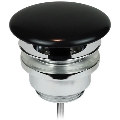 Донный клапан AeT A038105 Хром Черный матовый Click-Clack