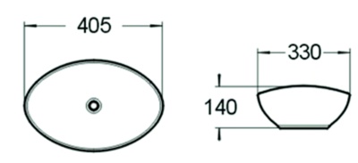 Раковина SantiLine 41 SL-1016 Белая