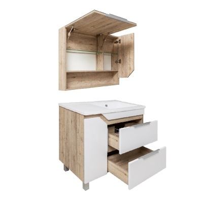 Мебель для ванной Runo Родос 85 Белая