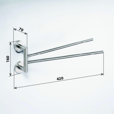 Полотенцедержатель Bemeta Neo stainless 104204105 Хром