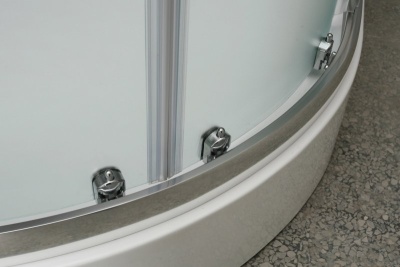 Душевой уголок BelBagno Uno R-2 80x80 профиль Хром стекло прозрачное