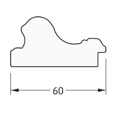 Зеркало Evoform Definite 75х55 Золотые бусы на серебре