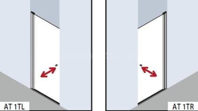 Душевая дверь Kermi Atea AT 1WL 09018VAK 1WL