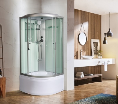 Душевая кабина WeltWasser WW500 Halle 1002 100x100 10000003243 профиль Хром стекло прозрачное