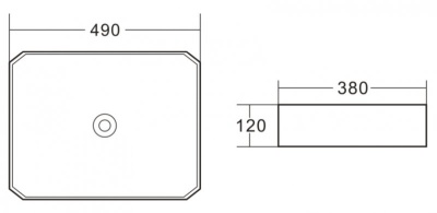 Раковина-чаша BelBagno 49 BB1387 Белая