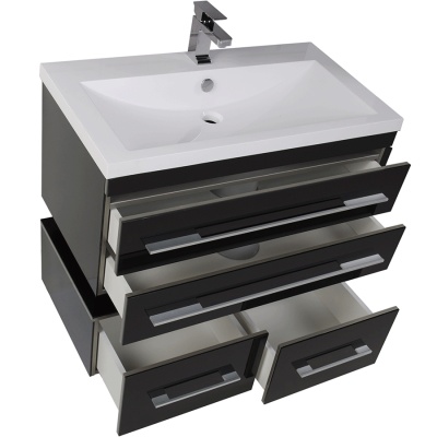 Комплект мебели для ванной Aquanet Верона 90 230313 Черный