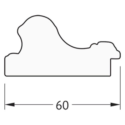 Зеркало Evoform Definite 65х65 Золотые бусы на серебре