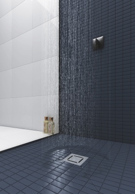 Душевой трап Berges Wasserhaus Platz Norma 100x100 090058 с решеткой Матовый хром