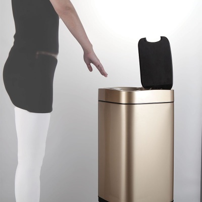 Ведро для мусора WeltWasser Rone MT 28L сенсорное 10000000876 Хром матовый Ведро для мусора WeltWasser Rone MT 28L сенсорное 10000000876 Хром матовый