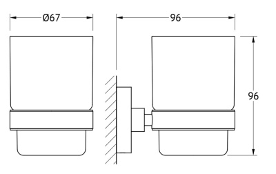 Стакан для зубных щёток Artwelle Harmonie HAR 012 Хром